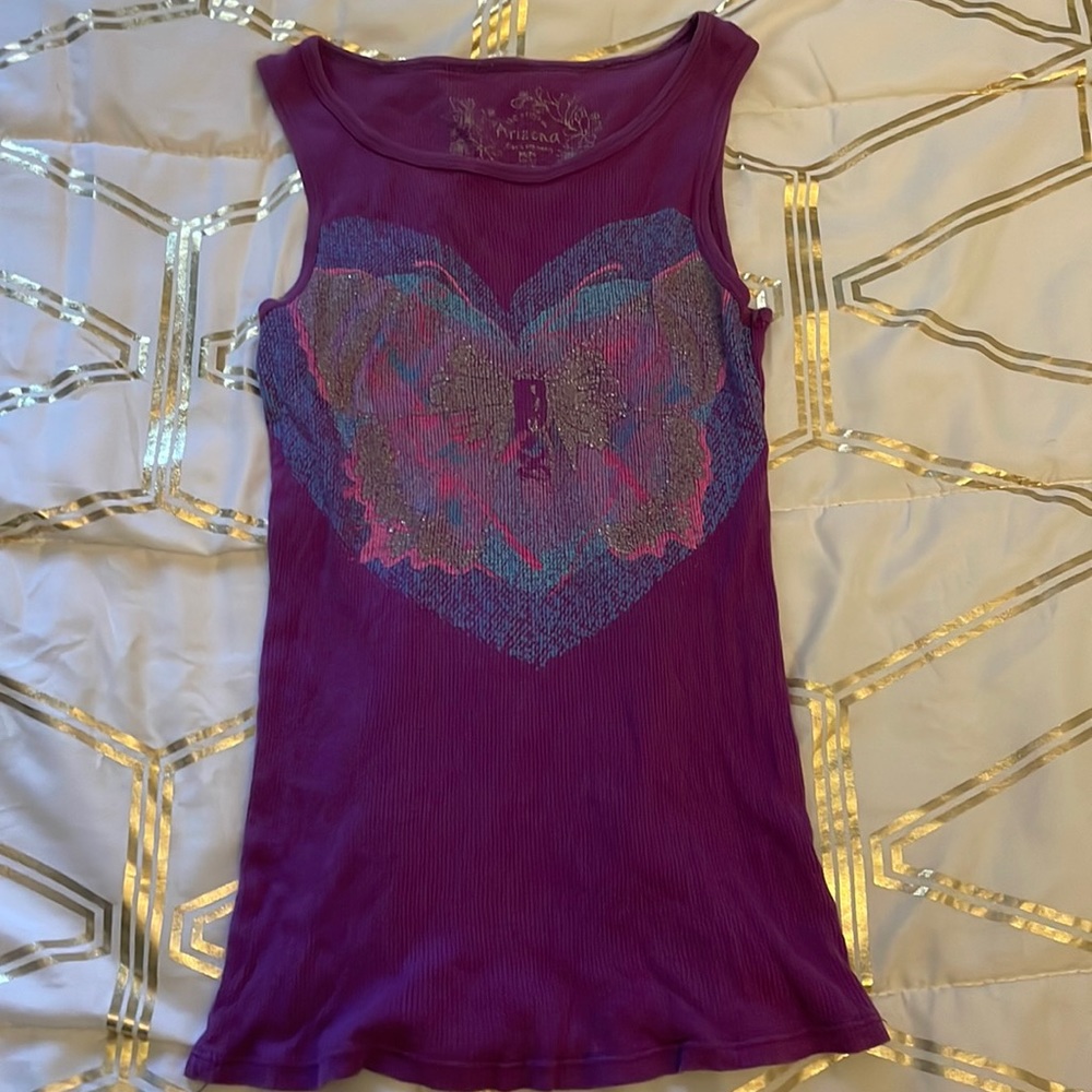Y2k butterfly print tank top